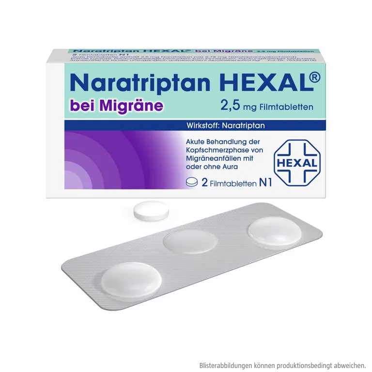 shopapotheke Naratriptan HEXAL® bei Migräne 2 5 mg