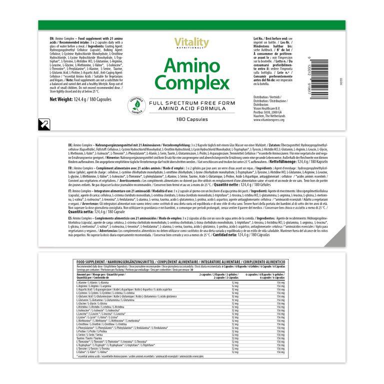 shopapotheke Vitality Nutritionals Amino Complex Zeitbegrenzte Promotion