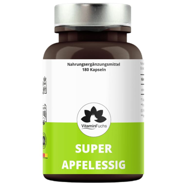 shopapotheke Apfelessig Kapseln hochdosiert - apple vinegar cidar von VitaminFuchs Nur für heute