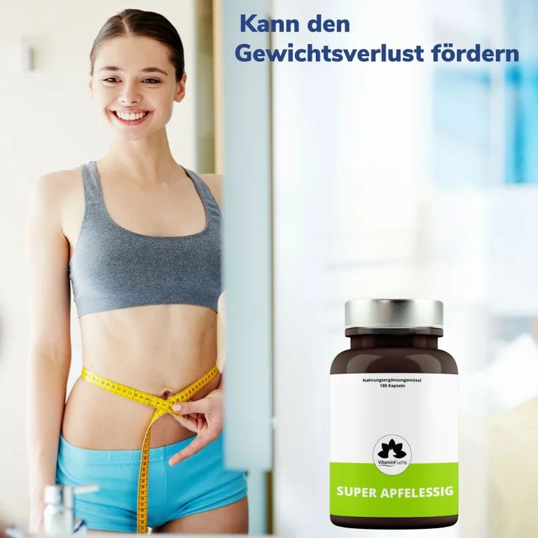 shopapotheke Apfelessig Kapseln hochdosiert - apple vinegar cidar von VitaminFuchs Nur für heute