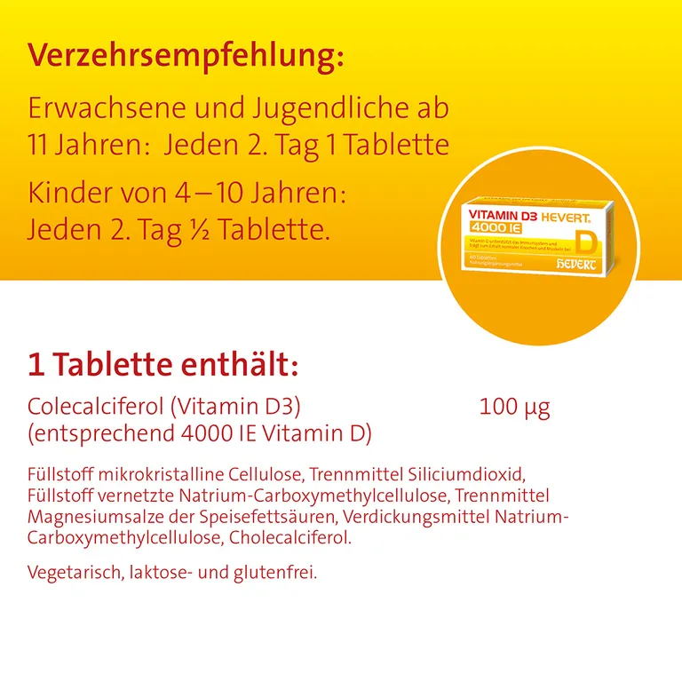 shopapotheke VITAMIN D3 HEVERT® 4000 IE* Bis zu 55% Rabatt