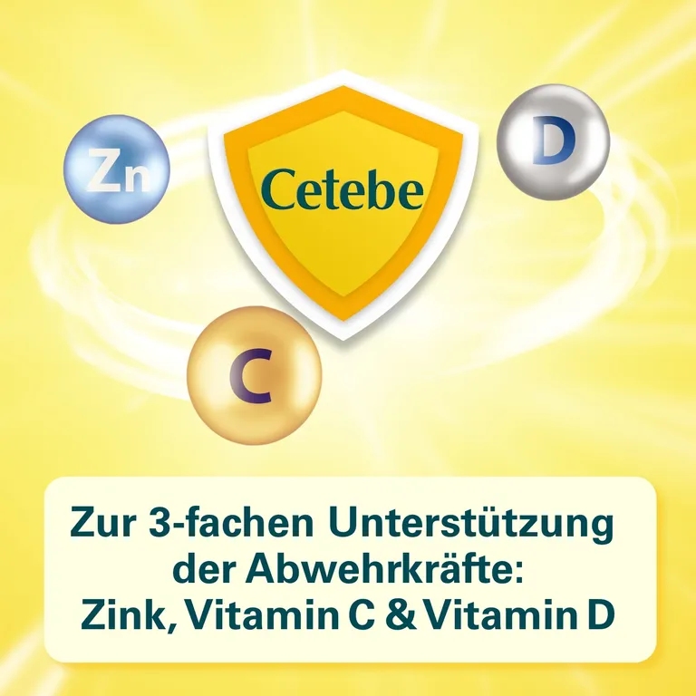 shopapotheke Cetebe® ABWEHR plus mit Vitamin C Vitamin D3 und Zink 50% Rabatt mit kostenlosem Versand