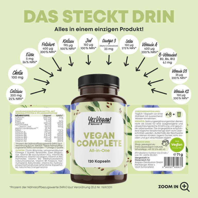 shopapotheke Yes Vegan® Vegan Complete Multivitamin & Mineralien Begrenzt auf 3 Tage
