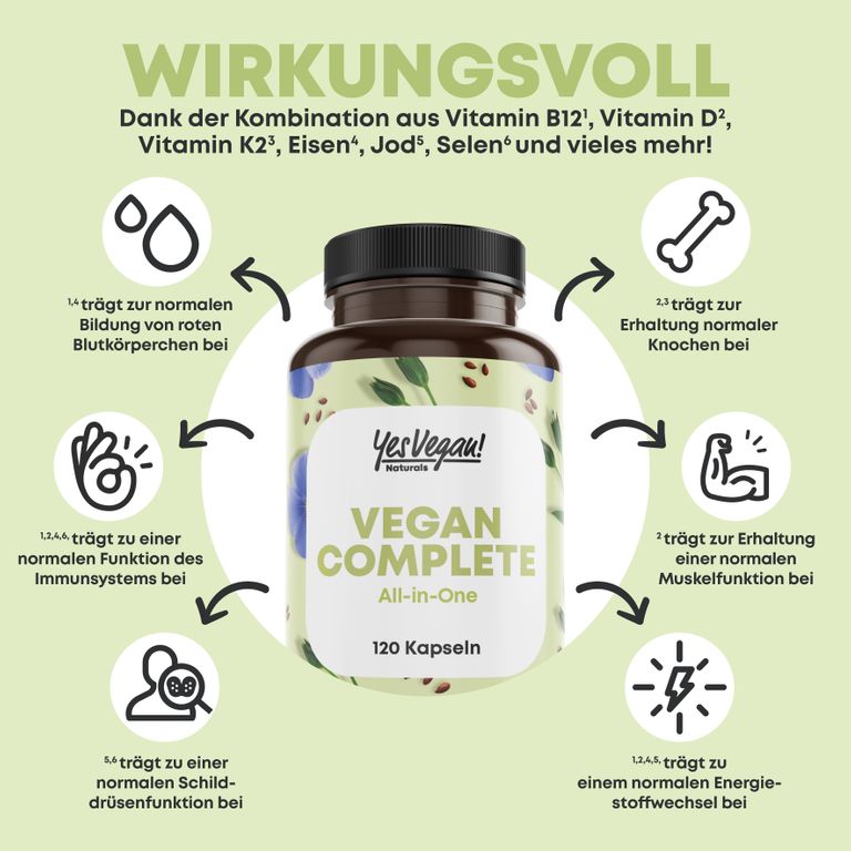 shopapotheke Yes Vegan® Vegan Complete Multivitamin & Mineralien Begrenzt auf 3 Tage