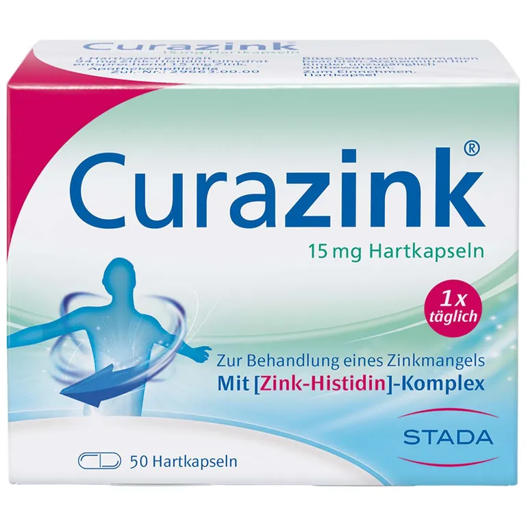 shopapotheke Curazink® Hartkapseln - hochdosiert mit 15 mg Zink im einzigartigen Zink-Histidin-Komplex