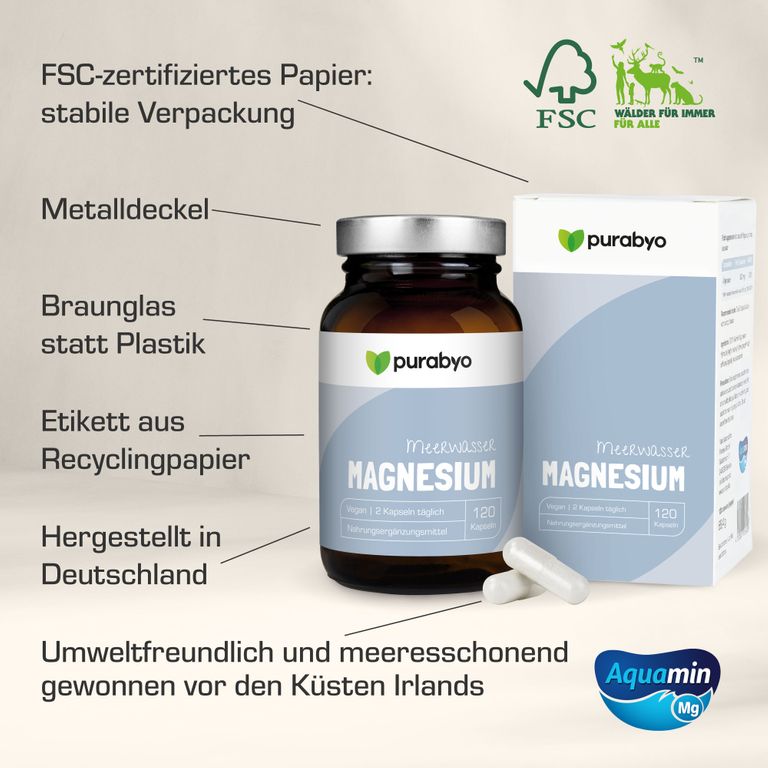 shopapotheke Purabyo Natürliches Magnesium Aquamin Fabrikverkauf