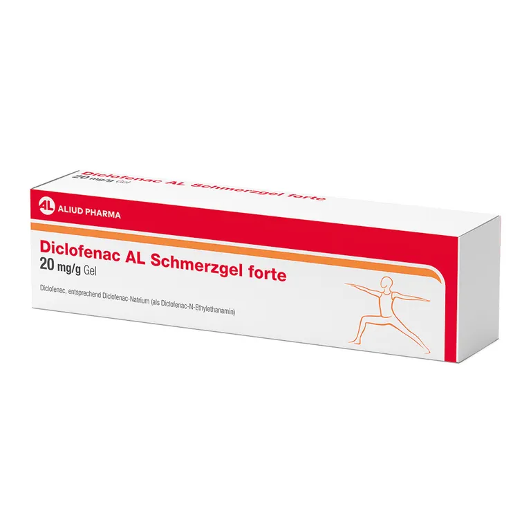 shopapotheke Diclofenac AL Schmerzgel forte 20 mg / g bei akutem Bewegungsschmerz nach stumpfem Trauma Fabrik Onlineshop