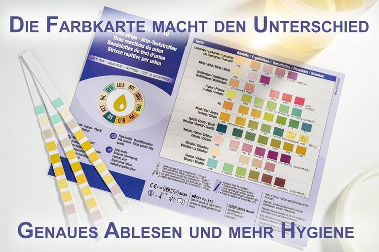 shopapotheke One+Step Urinteststreifen für 10 Indikatoren inkl. Referenzfarbkarte Weihnachtsangebot