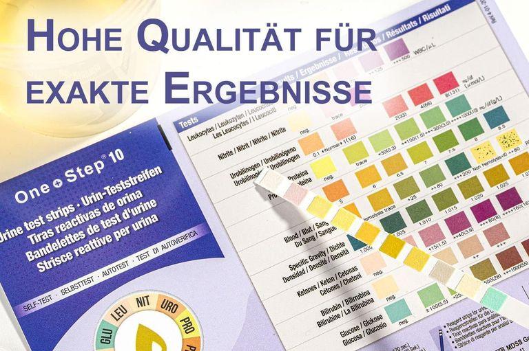shopapotheke One+Step Urinteststreifen für 10 Indikatoren inkl. Referenzfarbkarte Weihnachtsangebot