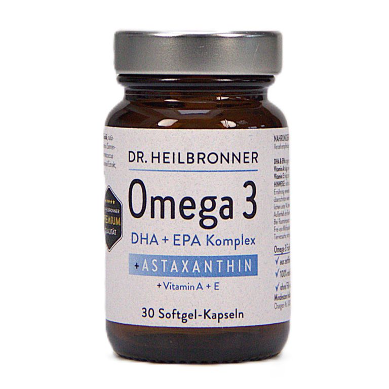 shopapotheke Dr. Heilbronner OMEGA 3 + Astaxanthin + Vitamin A + E Kapseln
