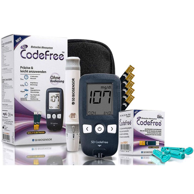 shopapotheke SD CodeFree Blutzuckermessgerät und Blutzuckerteststreifen
