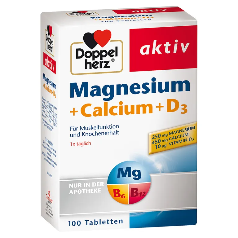 shopapotheke Doppelherz® Magnesium + Calcium + D3 Tabletten Günstig kaufen