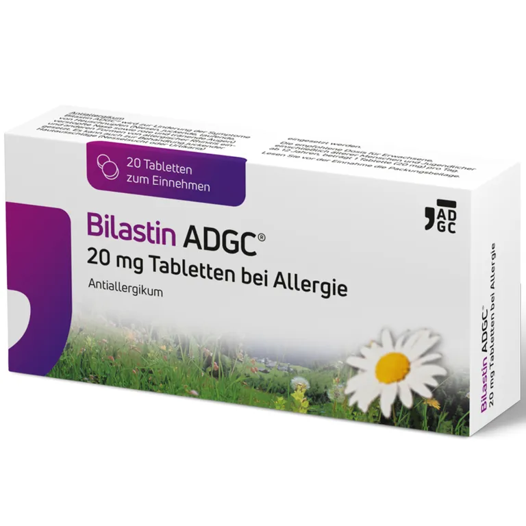 shopapotheke Bilastin ADGC® Allergietablette für schnelle Linderung bei Heuschnupfen