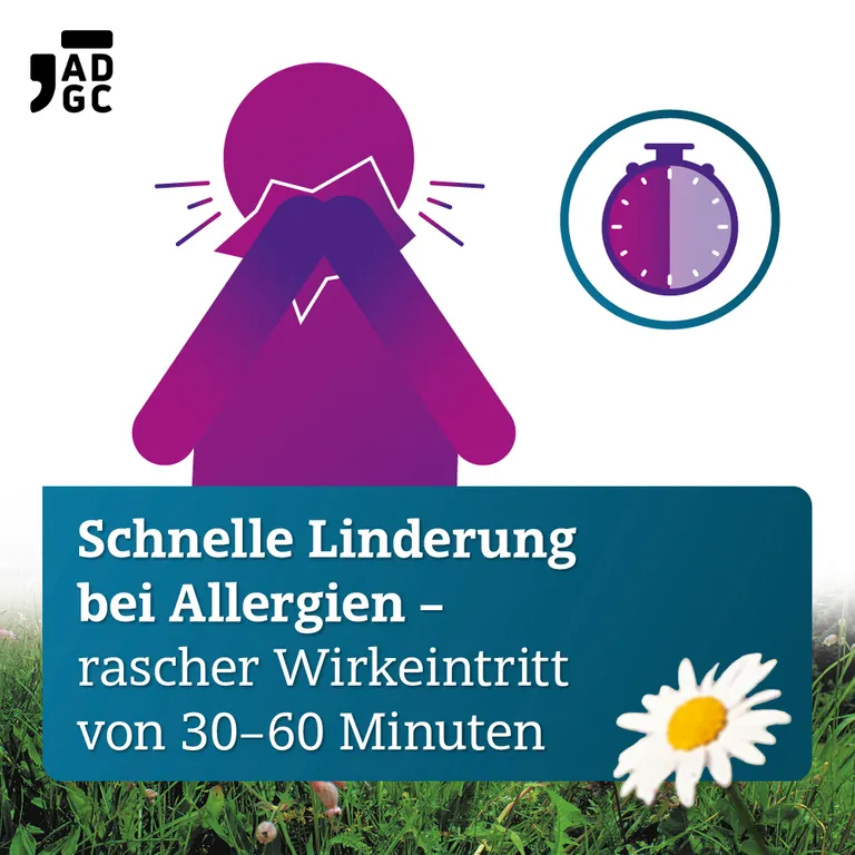 shopapotheke Bilastin ADGC® Allergietablette für schnelle Linderung bei Heuschnupfen Jubiläumsangebot