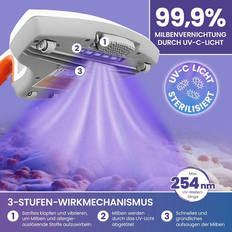 shopapotheke aktimeo Milben-Handstaubsauger mit UV-C Licht Top Angebot