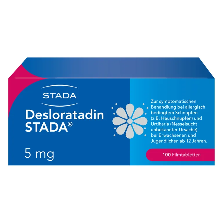 shopapotheke Desloratadin STADA® 5 mg Filmtabletten zur symptomatischen Behandlung allergischer Erkrankungen wie Heuschnupfen