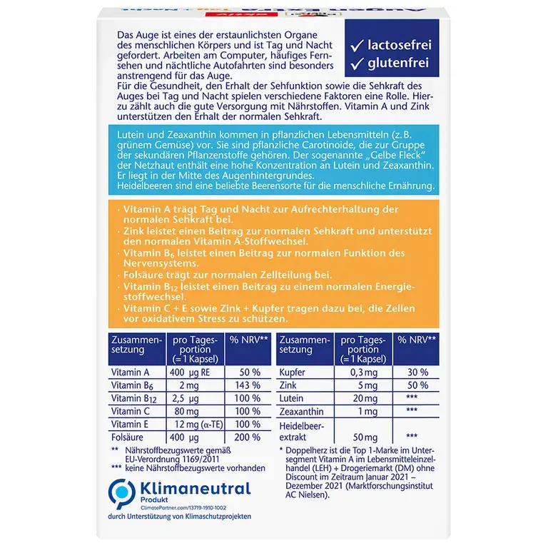shopapotheke Doppelherz® aktiv Augen Extra Tag + Nacht Letzte 2 Tage