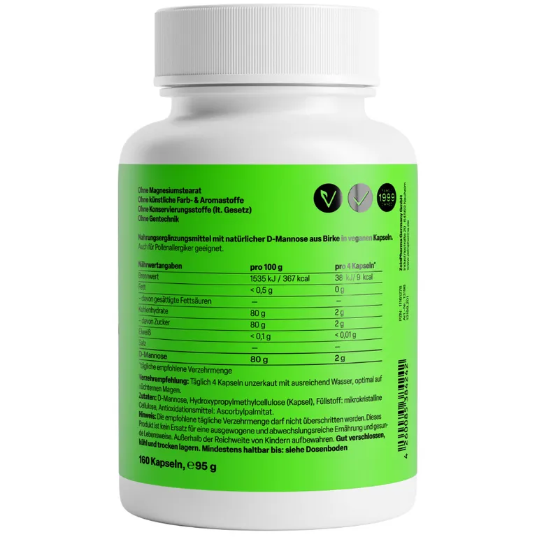 shopapotheke ZeinPharma® Natural D Mannose Kapseln 500 mg im Angebot