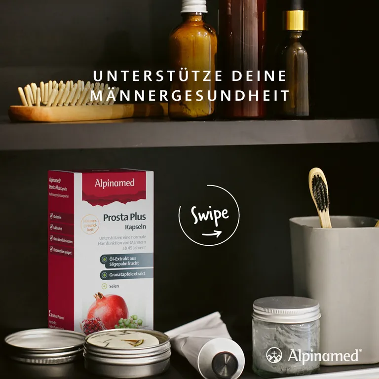 shopapotheke Alpinamed® Prosta Plus Kapseln unterstützen eine normale Harnfunktion von Männern * Fabrikverkauf