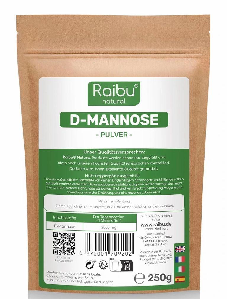 shopapotheke D-Mannose Pulver 250 g - RAIBU