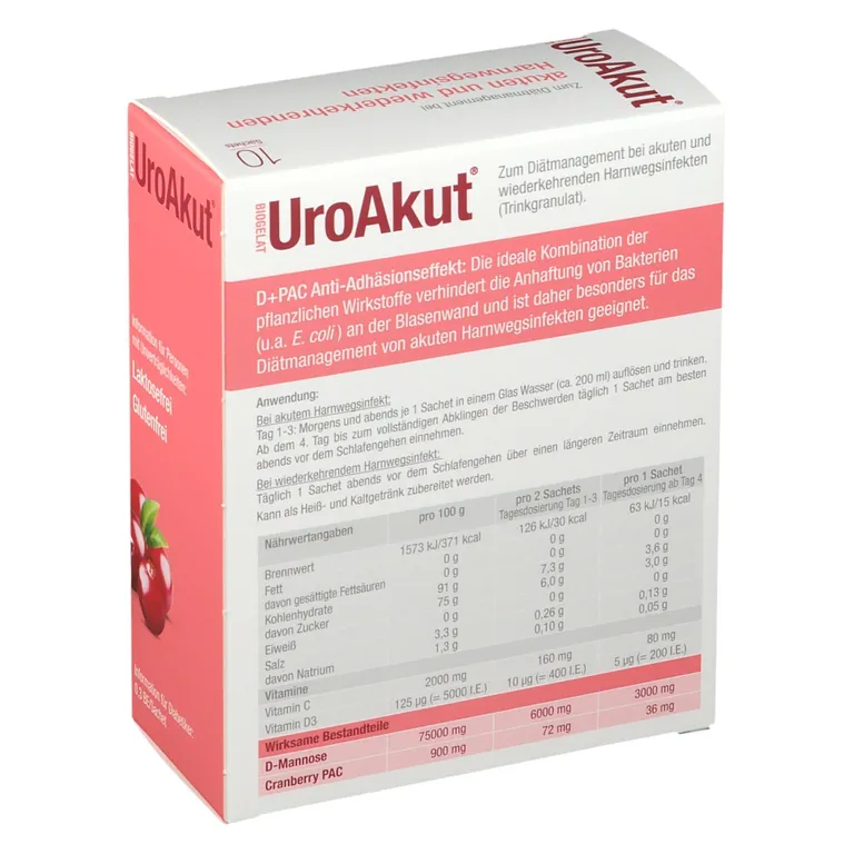 shopapotheke BIOGELAT UroAkut® D-Mannose Cranberry Flash Sale