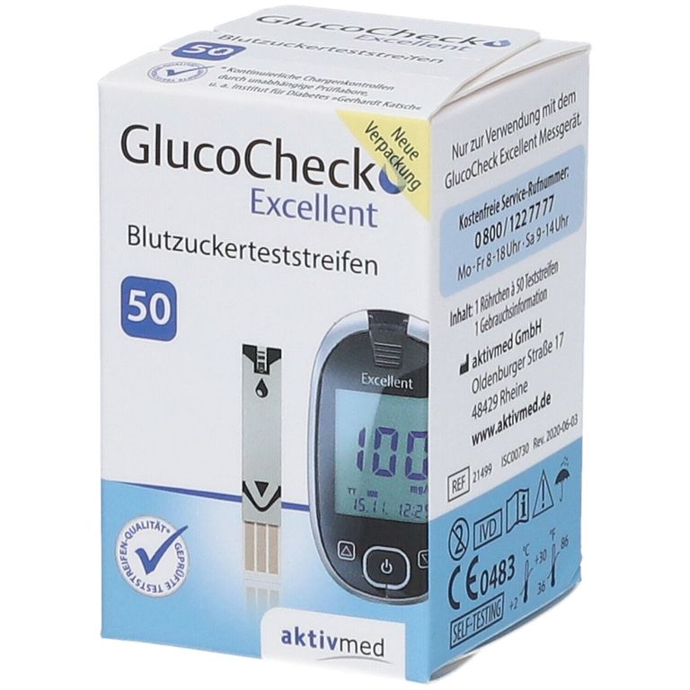 shopapotheke GlucoCheck Excellent Teststreifen Kauf eins, bekomm eins gratis