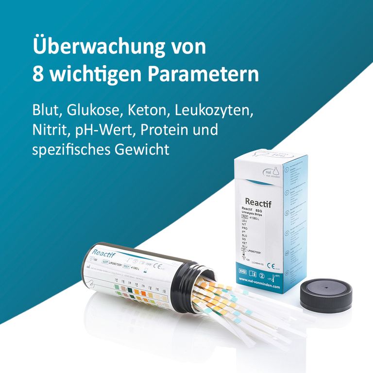 shopapotheke Reactif Gesundheitstest - Urin Teststreifen für 8 Parameter VIP-Rabatte