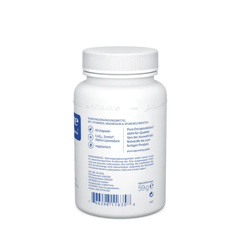 shopapotheke Pure Encapsulations® Gluco aktiv Begrenzte Freigabe