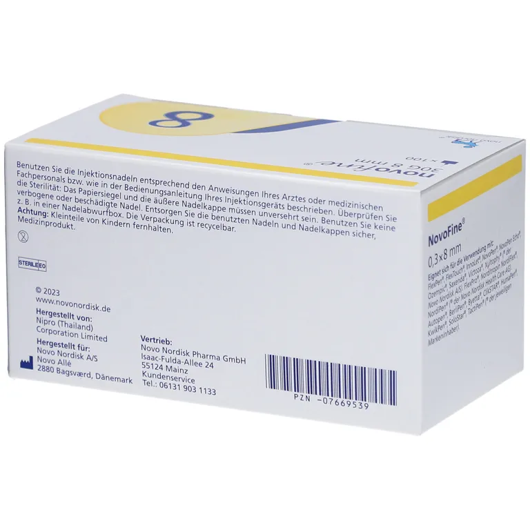 shopapotheke NovoFine® 8mm 30g TW Injektionsnadeln JETZT KAUFEN