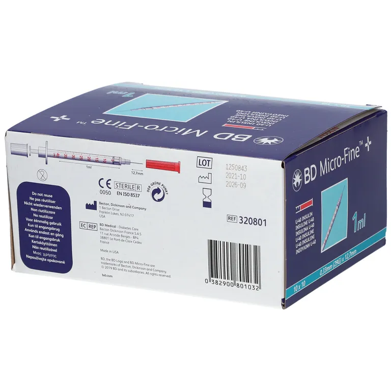 shopapotheke BD Micro-Fine™+ U 40 Insulinspritzen 12 7 mm Neueste Stile
