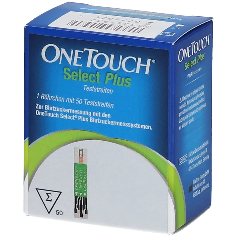 shopapotheke OneTouch Select Plus Blutzuckerteststreifen zur Blutzucker-Messung bei Diabetes (Zucker-Krankheit)