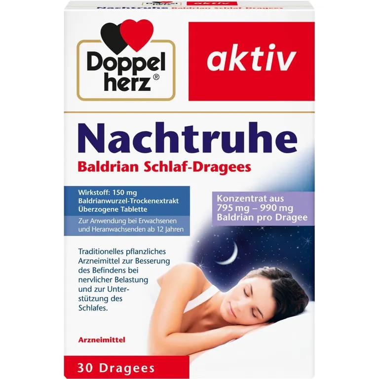 shopapotheke Doppelherz Nachtruhe Baldrian Schlaf-Dragees